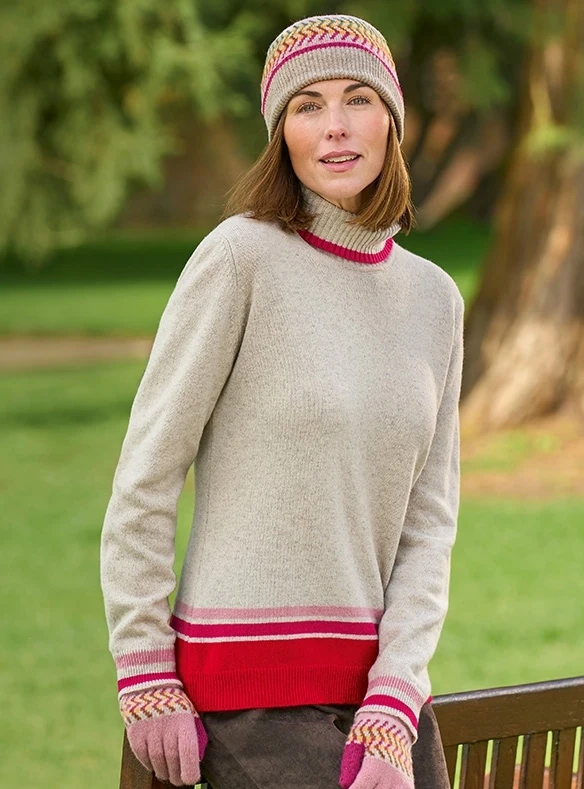 Rollkragenpullover aus Lambswool
