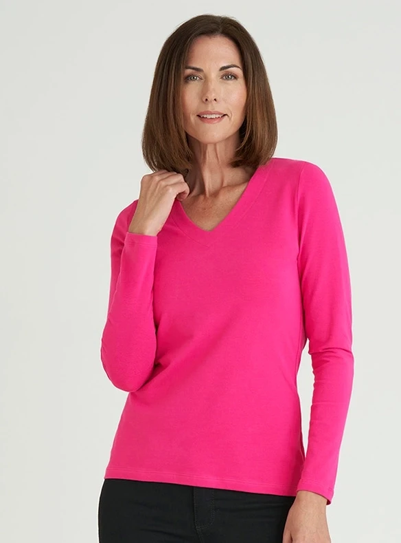 Baumwollshirt mit Langarm
