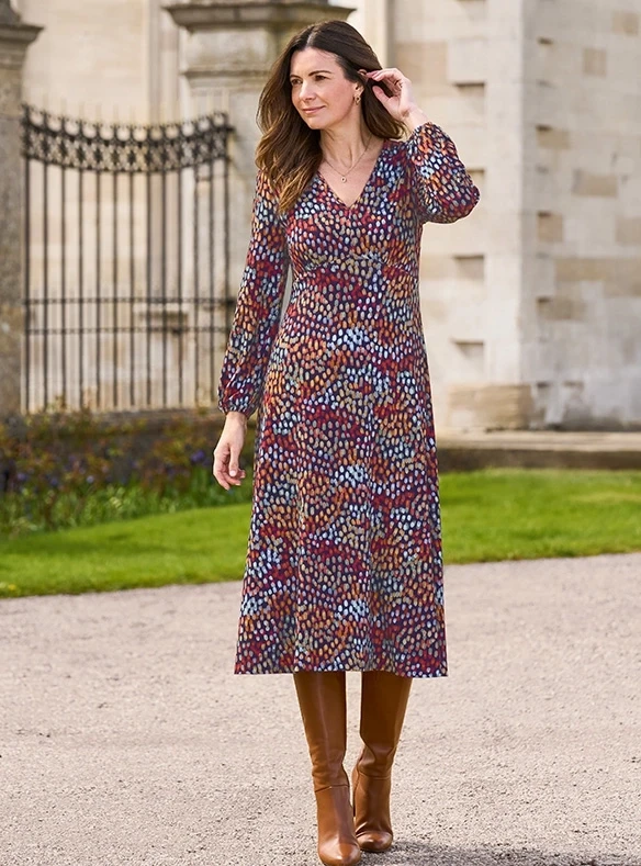 Regentropfen – Jerseykleid