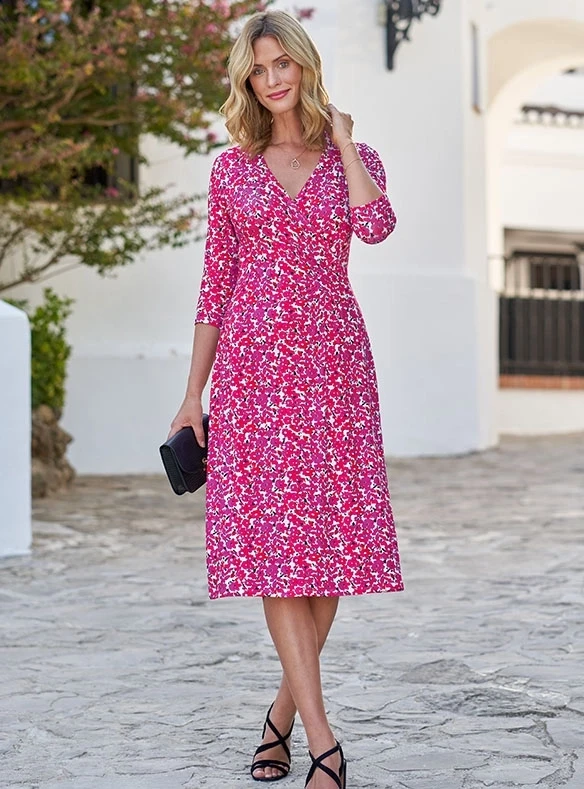 Fröhliches Jerseykleid