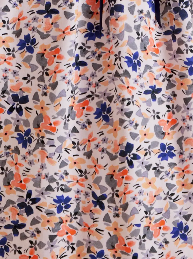 Nachtkleid aus Jersey mit kurzen Ärmeln