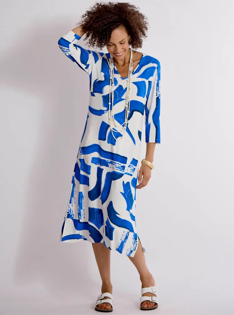 Shiftkleid mit exklusivem Druck