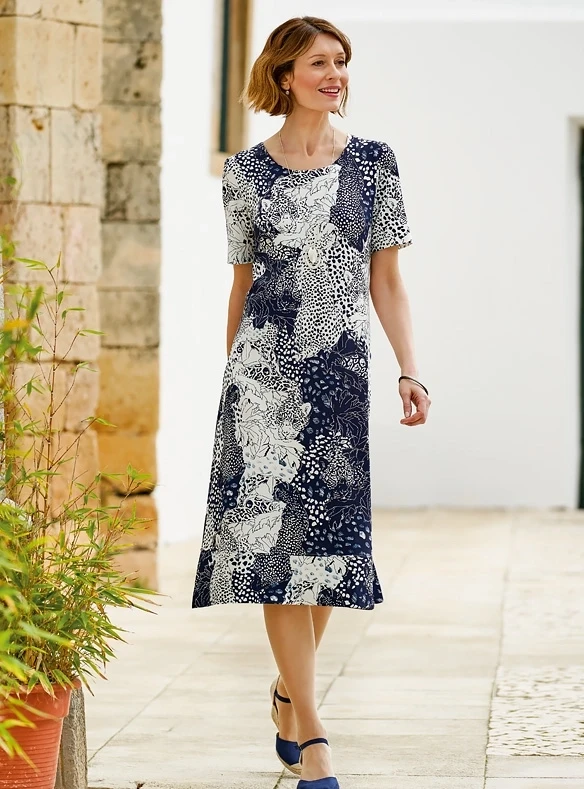 Robe décontractée en jersey stretch