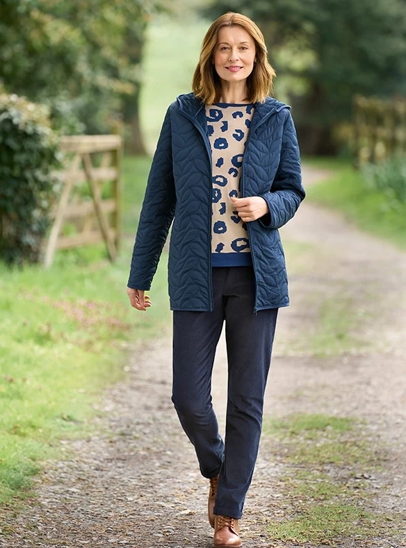 Manteau matelassé doublé de fausse fourrure